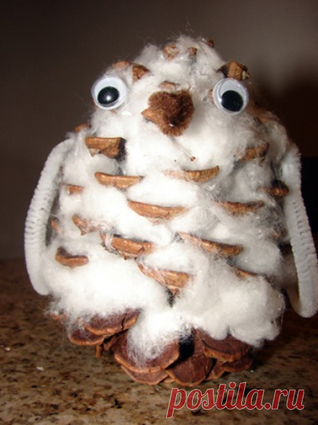 Использование шишек для новогоднего декора &amp;#8212; HandMade