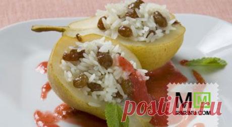 Груши с клубничным соусом - кулинарный рецепт. Миллион Меню