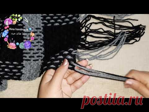 طريقة عمل شال كروشية تريند شتاء 2021 / Hand made