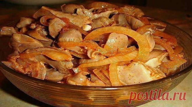 Маринованные куриные желудочки! Когда надоели все вторые блюда, на выручку приходит этот рецепт&#8230; Умопомрачительно вкусно! | Эксклюзивные шедевры кулинарии.