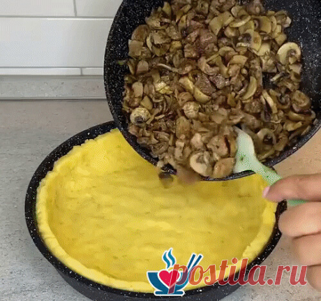 запеканка из грибов и мяса с картошкой