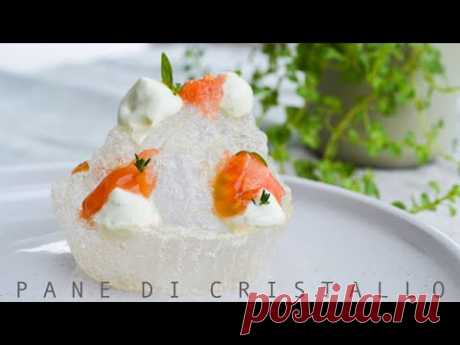 PANE DI CRISTALLO CON MAIONESE AL BASILICO E POMODORO