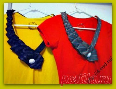 Футболка с галстуком