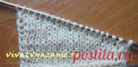 Укороченные ряды спицами без дырок: пошагово с фото