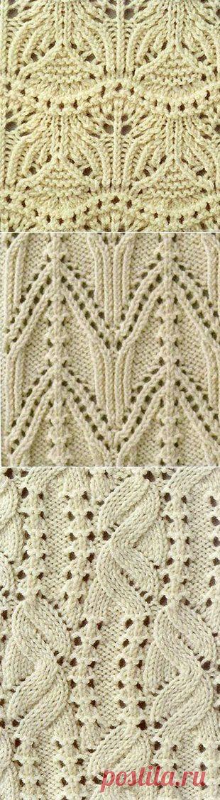 Вязание: подборка узоров спицами | Подружки