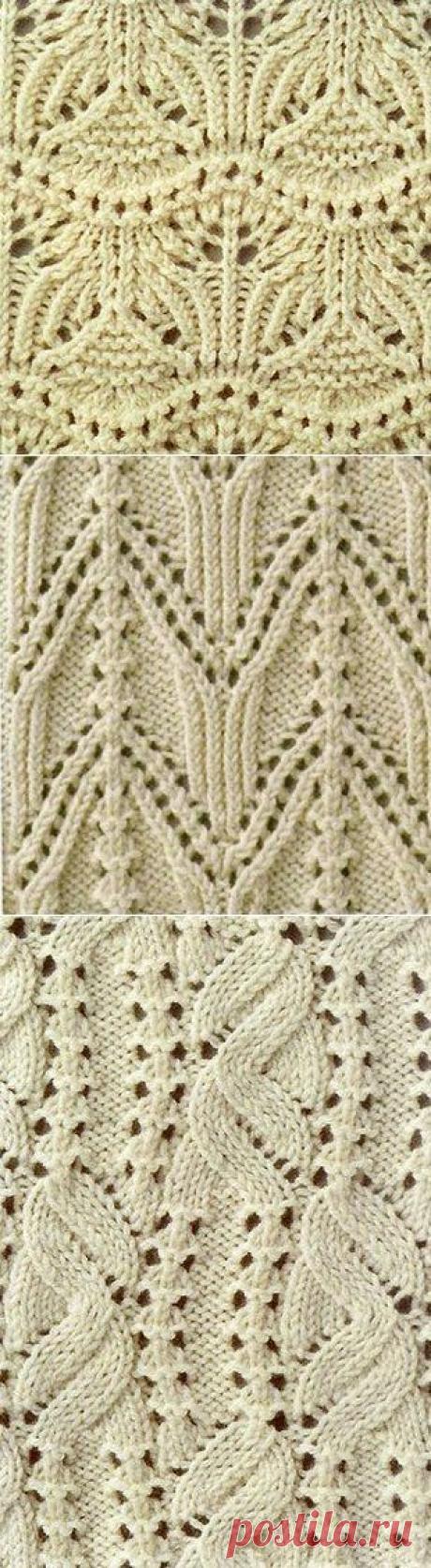 Вязание: подборка узоров спицами | Подружки
