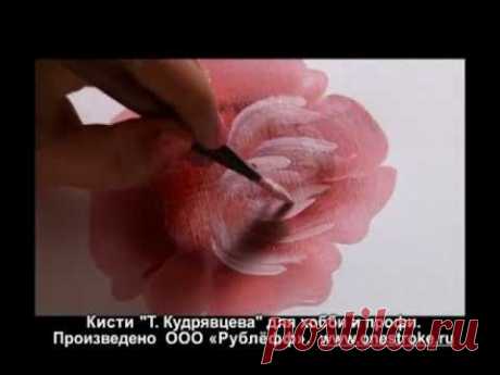 Техника двойного мазка - кисти для хобби Рублефф - 12RB - YouTube