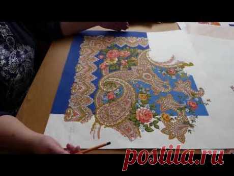 Павлопосадские платки - технология производства
