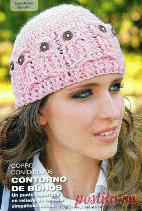 Butterfly Creaciones: Esquema de Gorro Contorno de Búhos a Crochet