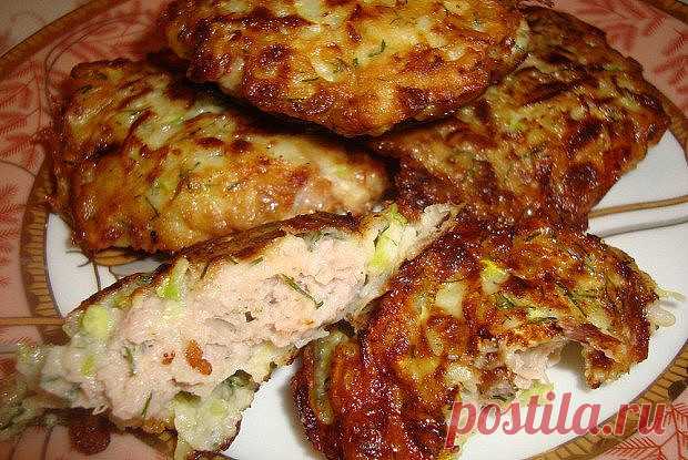 колдуны из кабачков и куриного филе