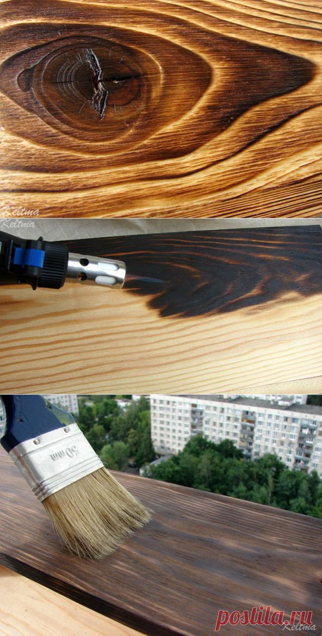 Техника обжига и структурирования древесины