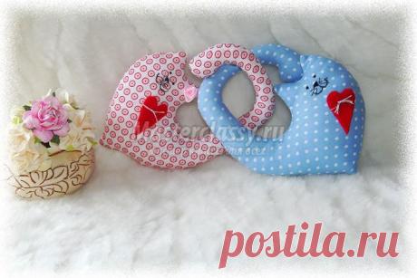 14 февраля. Подарки своими руками. Котики. Мастер-класс с пошаговыми фото.