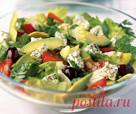 Правильный зелёный салат с авокадо к ужину - Советы на каждый день
