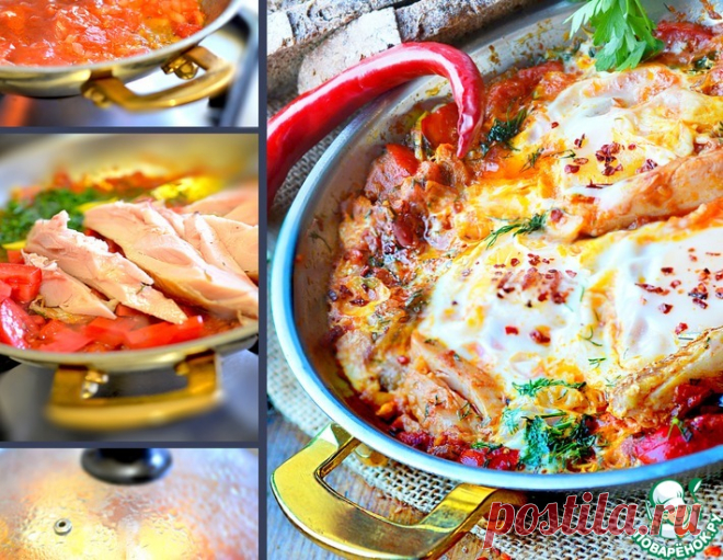 Шакшука с мясом – кулинарный рецепт