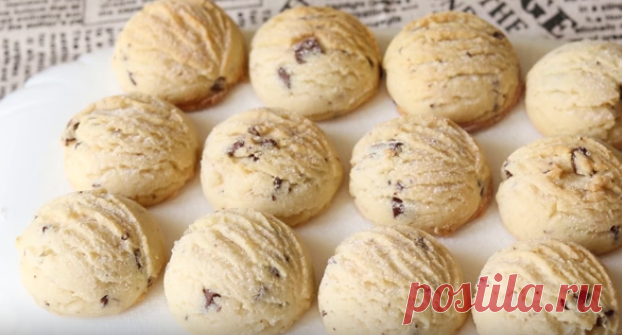 Вкусное рассыпчатое песочное печенье 