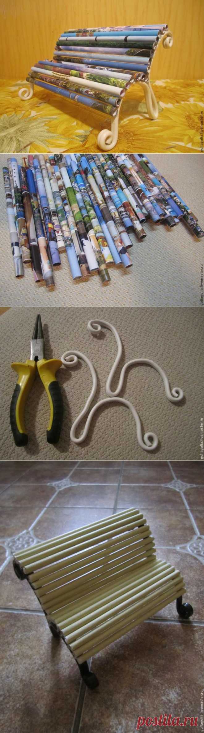 «Журнальная история»: делаем декоративную скамеечку | Сделай сам!
