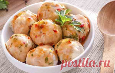 Куриные фрикадельки с сыром - Кулинарные рецепты 