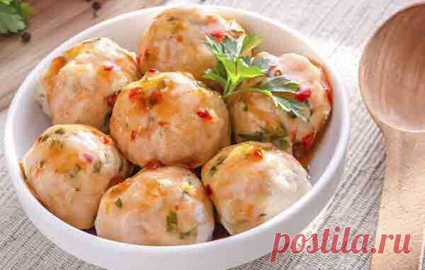 Куриные фрикадельки с сыром - Кулинарные рецепты 