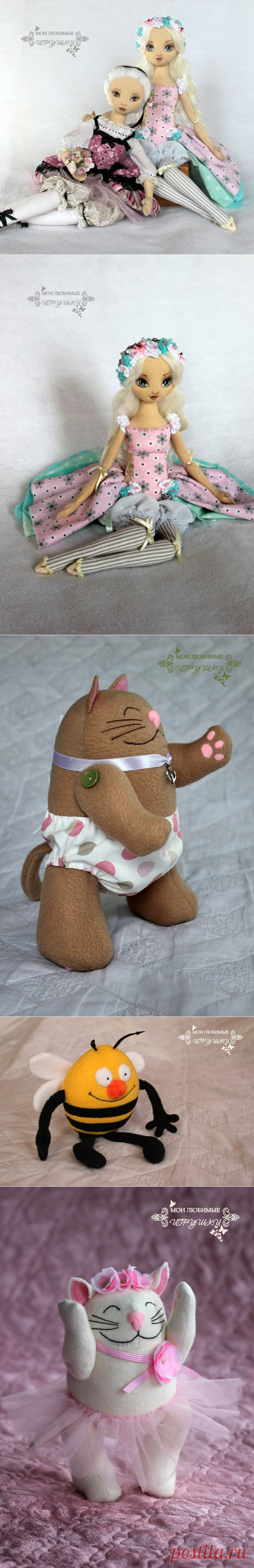 Авторские текстильные куклы Анны Балябиной.Есть выкройки