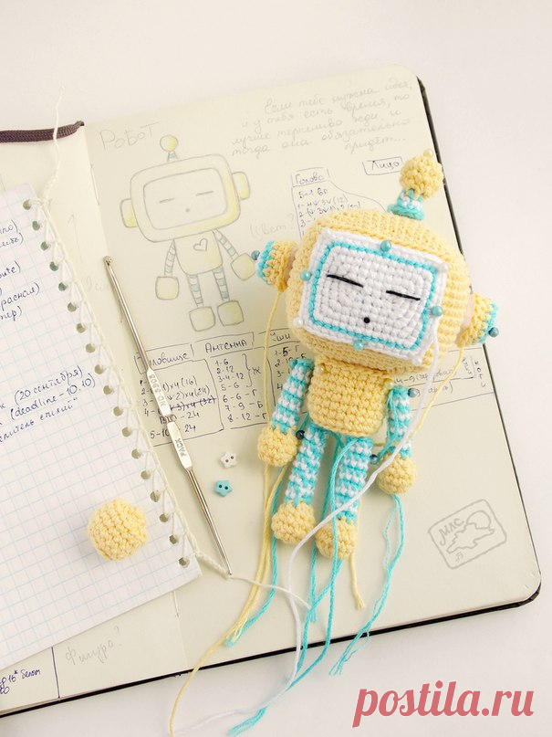 PDF Спящий Робот. FREE amigurumi crochet pattern. Бесплатный мастер-класс, схема и описание для вязания игрушки амигуруми крючком. Вяжем игрушки своими руками! Робот, андроид, robot, android. #амигуруми #amigurumi #amigurumidoll #amigurumipattern #freepattern #freecrochetpatterns #crochetpattern #crochetdoll #crochettutorial #patternsforcrochet #вязание #вязаниекрючком #handmadedoll #рукоделие #ручнаяработа #pattern #tutorial #häkeln #amigurumis #android #robot #robotics