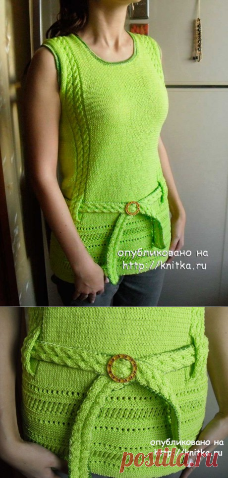 Женская кофточка спицами