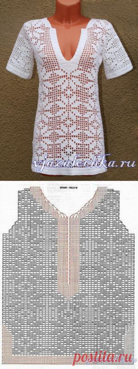 Туника крючком в стиле Этно