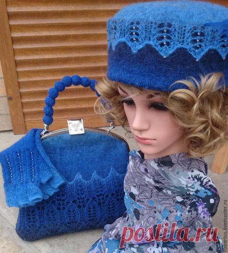 Мастер-класс: как сделать сумку с двойным фермуаром Хочу поделится опытом создания сумки с двойным фермуаром. Для вывязывания основы сумки, предусматривающей верхнюю часть в виде двойного фермуара сумки L = 28 см, необходимо построить выкройку. Связать образец, рассчитать количество петель, учитывая, что при уваливании связанное полотно даст усадку приблизительно на 25 %. Однако, каждая стиральная машина имеет свои особенности.