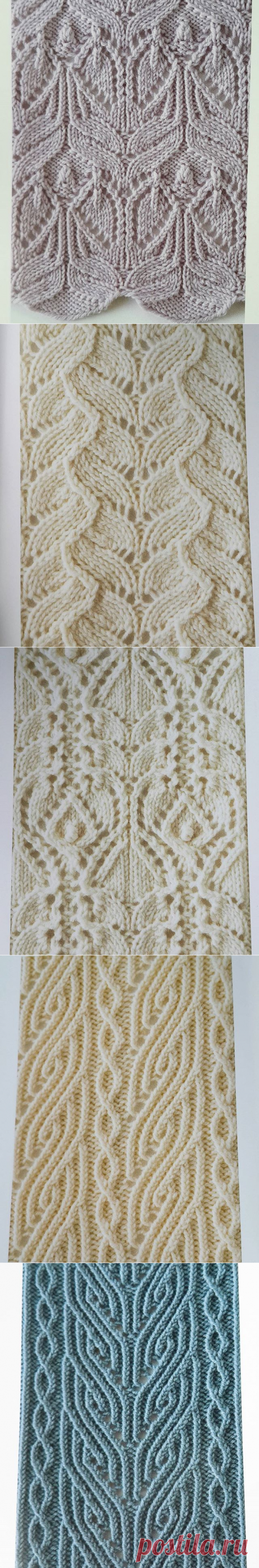 Узоры спицами и крючком