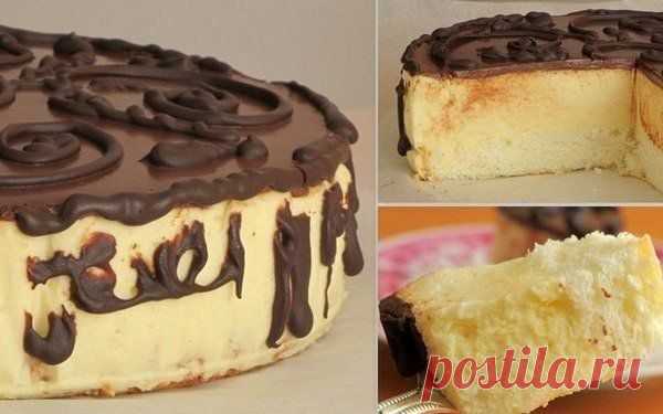 Торт «Птичье молоко» с лимонным вкусом. | Готовим вместе