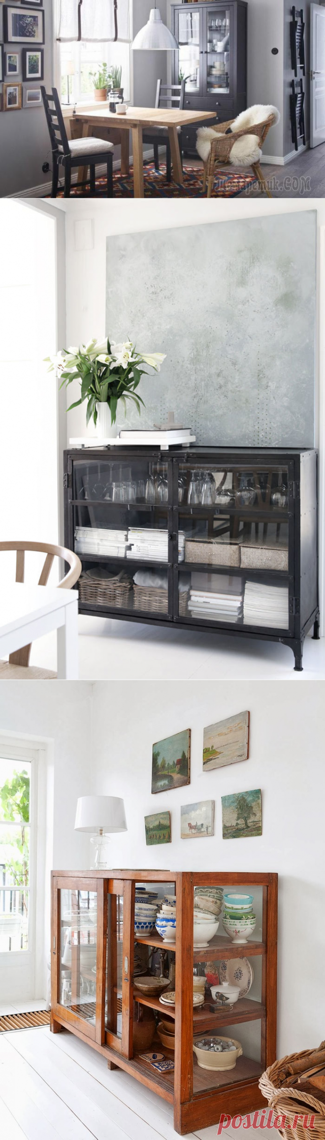 Изящное хранение: 20 витрин в интерьере