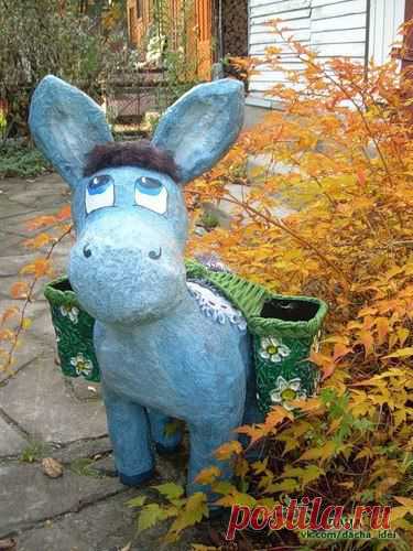 Милый ослик из монтажной пены