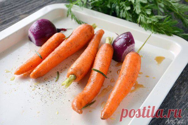Запечённая медовая морковь и  с ней | Четыре вкуса