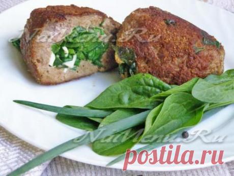 Котлеты из куриного фарша с начинкой: рецепт