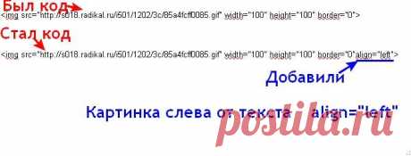 Как расположить текст справа и слева от картинки и т.д