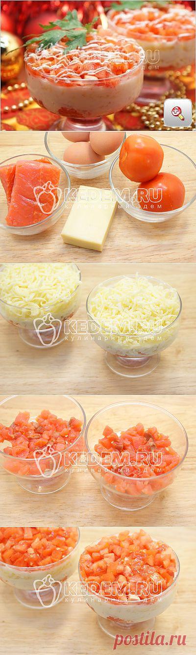 Салат с красной рыбой - Новогодние рецепты 2014 салаты на новый год