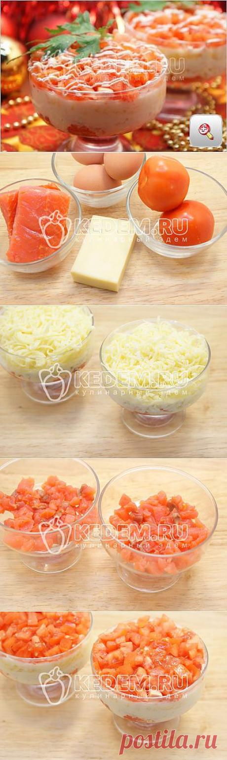 Салат с красной рыбой - Новогодние рецепты 2014 салаты на новый год