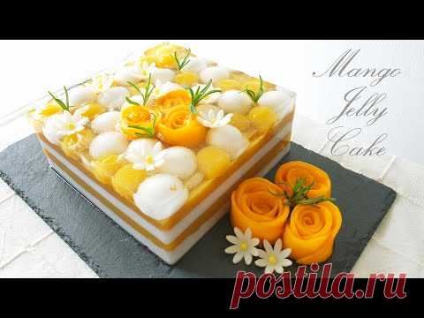 Красивый Рецепт Желе Пирога Манго   #littleduckkitchen
