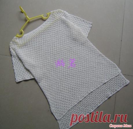 Туника с разрезами крючком - Вяжем вместе он-лайн - Страна Мам