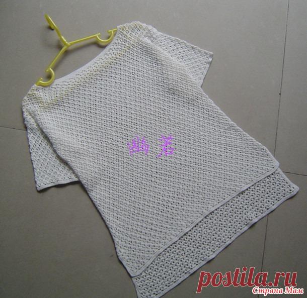 Туника с разрезами крючком - Вяжем вместе он-лайн - Страна Мам