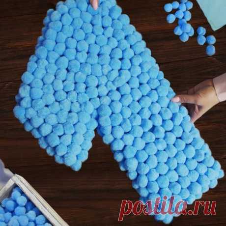 Единичка на годик DIY МК / Объемная цифра из помпонов