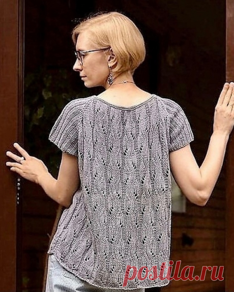 Кофточка- реглан с короткими рукавами