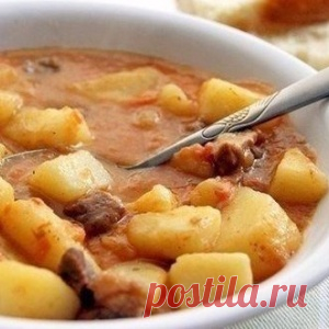 Вкусная тушеная картошка с мясом
