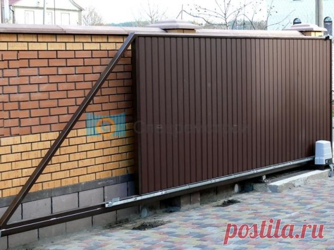 Автоматические откатные ворота Портал о ландшафтном дизайне - обзор лучших дизайнерских идей и секретов по уходу за домом, садом и дачей.