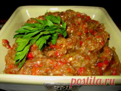 Кьопоолу(баклажанная икра) - болгарская кухня : Баклажаны, кабачки