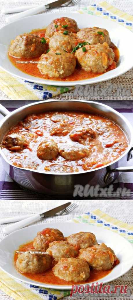 Биточки мясные с подливкой (рецепт с фото) | RUtxt.ru