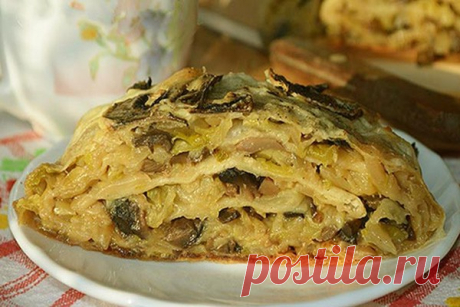 Лаваш с грибной начинкой — Сад Заготовка