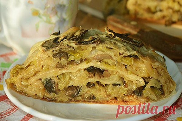 Лаваш с грибной начинкой — Сад Заготовка