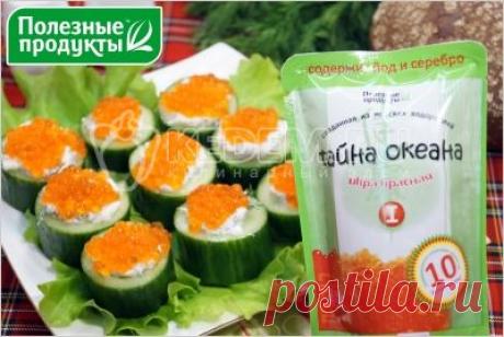 Закуска для весеннего стола «Башенки с икрой» - Рецепты. Закуски. Закуски из рыбы и морепродуктов