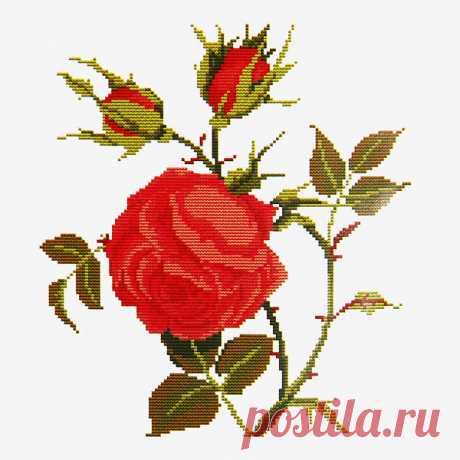 Вышивка крестиком 26*20,5см "Дикие Розы" 3215 купить оптом по низкой цене в РЦ «Восток»