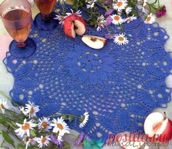 Синие звездочки / Вязание спицами